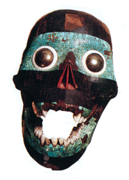 Маска ацтекского божества Тескатлипоки